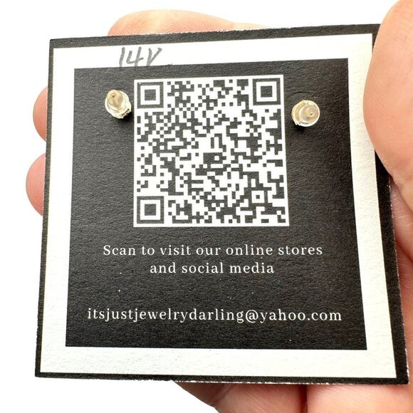 Womens Earrings 14K Yellow Gold Angel Skin Coral Pearl Chandelier Pierced - Picture 4 of 4